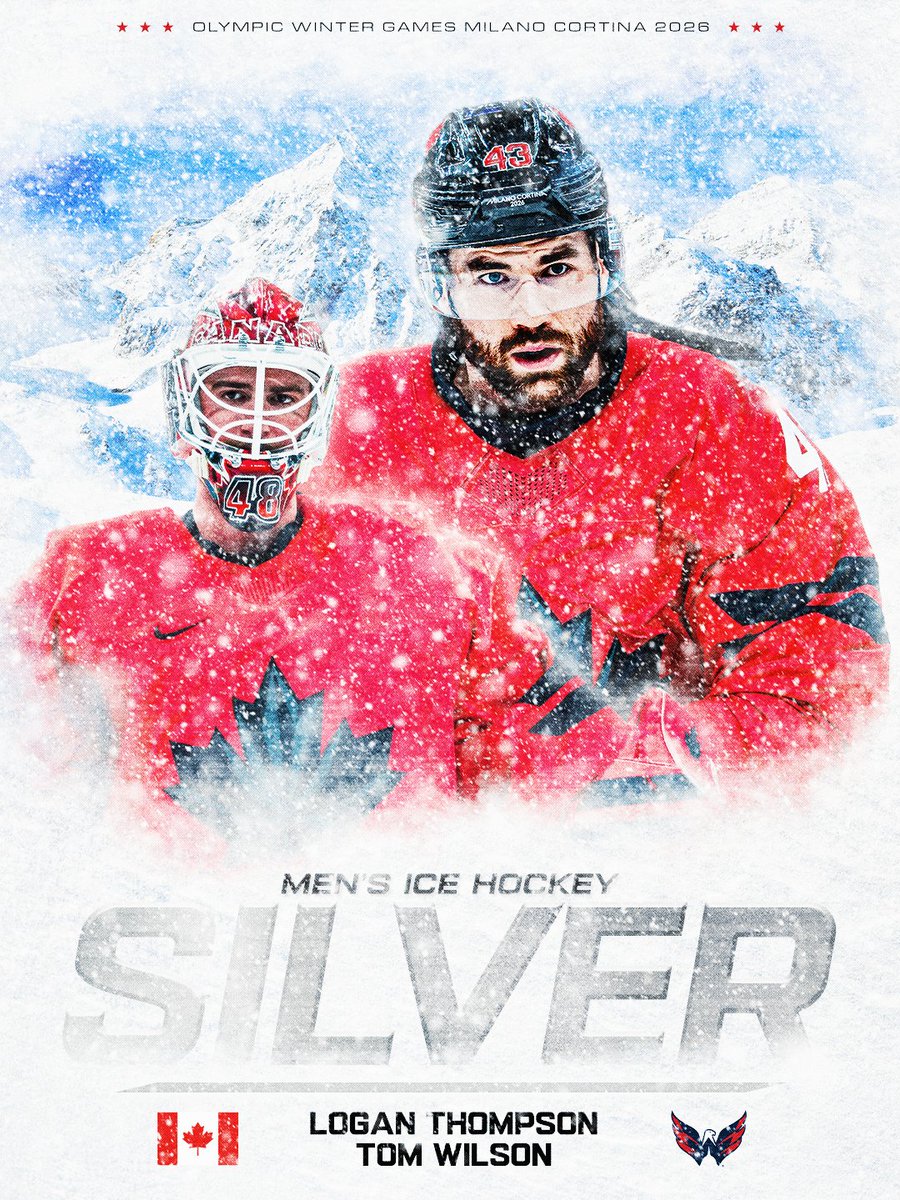 capsfanclub's tweet photo. Welcome Home to Our Team Canada, Silver-clad Olympians: Future @Capitals Captain Tom Wilson, Logan Thompson & Team Slovakia Alternate Captain Marty Fehervary. We're excited to #RockTheRed this Wednesday at @CapitalOneArena when we take on the Philadelphia Flyers. See you there! https://t.co/7pzLfRH4Yc