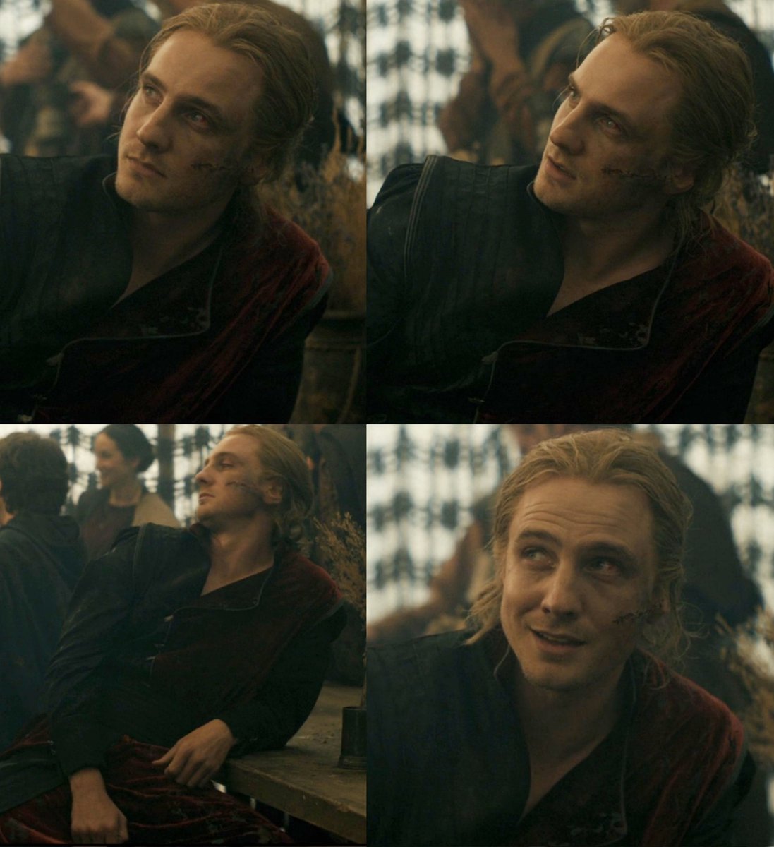 aemondcat's tweet photo. everyone say thank you henry ashton for bringing daeron the drunken to life in the most remarkable way 🫶 our daeron https://t.co/kTiwMdCi7y