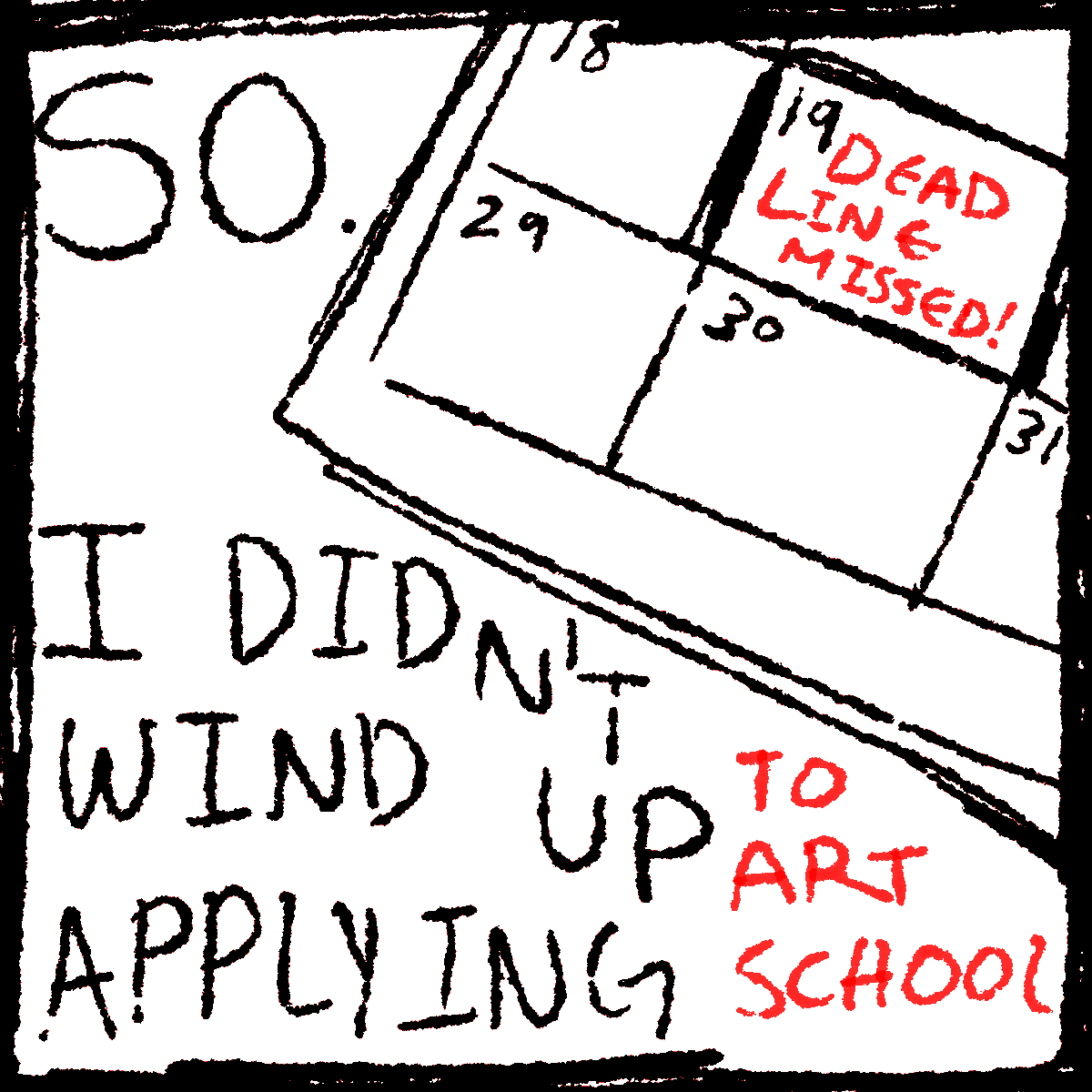 Shitty comic about realizing you hate art 
(1/3)