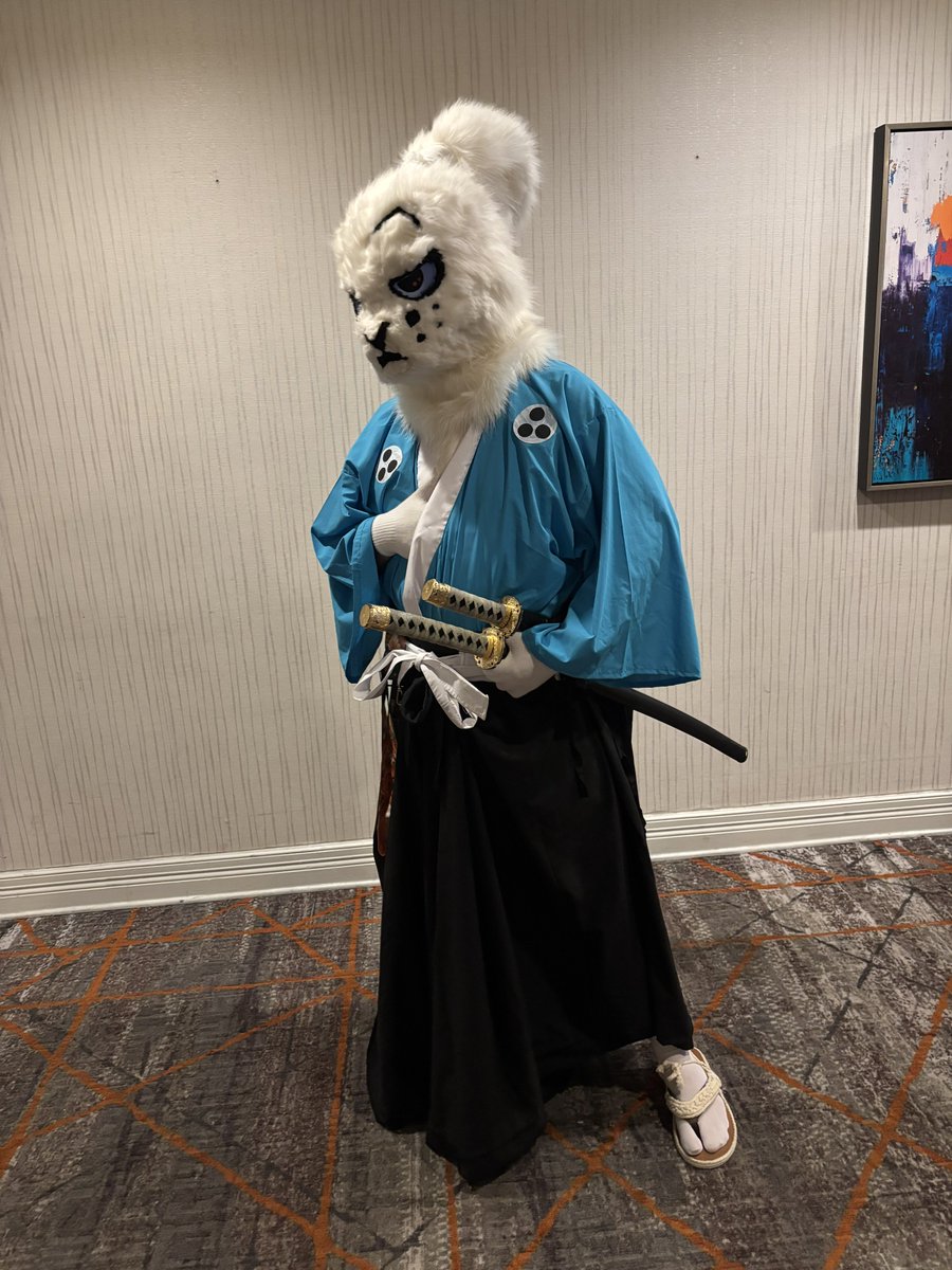 EdOsoliz's tweet photo. Wonderful fursuits/cosplays of FoxMcCloud and Usagi Yojimbo from this weekend’s @LoneStarFurCon @usagiguy @The_Space_Fox #fursuit #cosplay https://t.co/RDY6QC3LAS