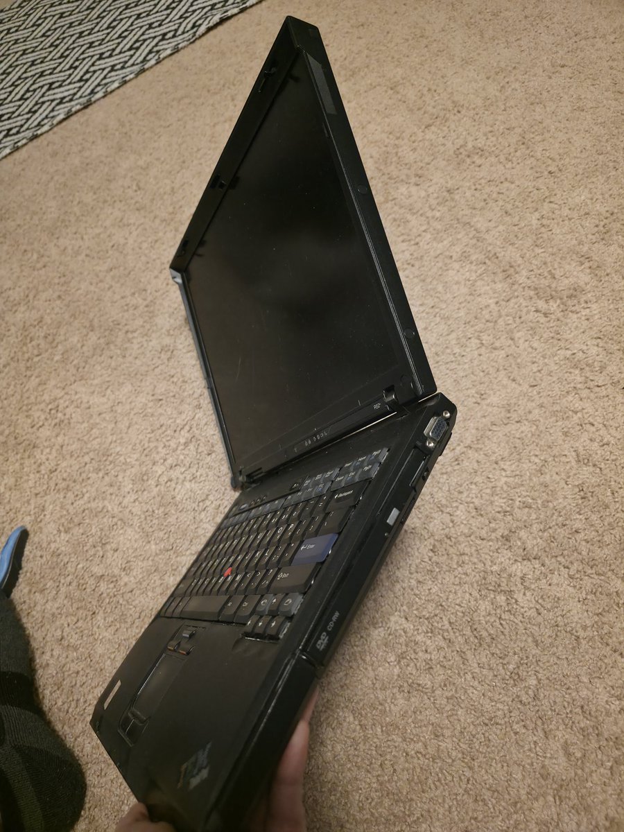 Seeing those old laptops reminded me I still had this IBM. I used to let it grind away at BTC mining in 2010, though I’m not sure it’s got much life left in it now. 

They dont give you all there ports nowadays 😂

<a href="/BobSummerwill/">Bob Summerwill</a> think we can get this relic up and running?