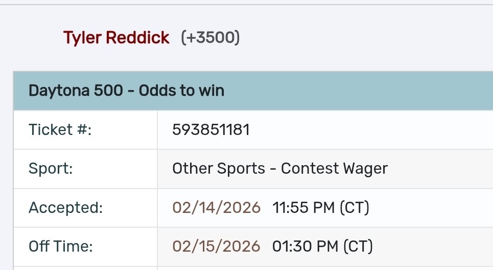 Leprechaun150's tweet image. WHO I tell you WHO would actually bet on Tyler Reddick to win the first 2 Nascar races of the year!?!?! 🙋‍♂️🙋‍♂️🙋‍♂️😂🤟🤑