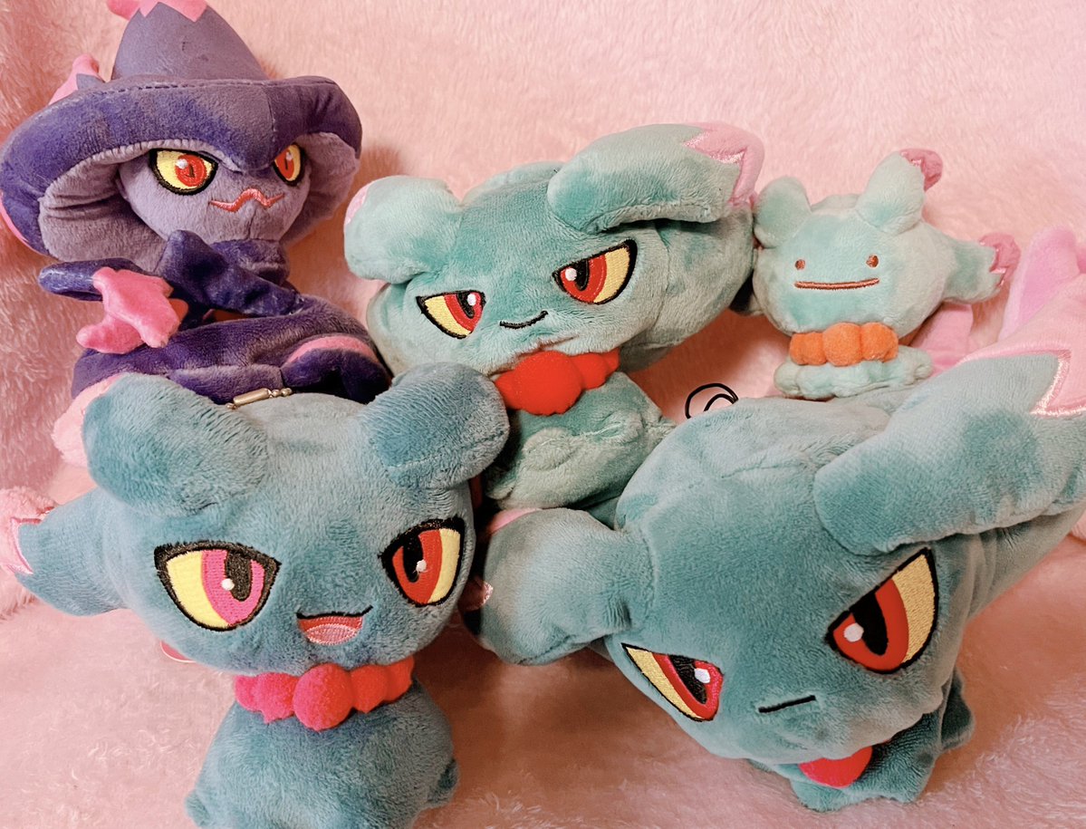 家にある推しポケのムウマ(&ムウマージ)のぬいぐるみ集めてみた