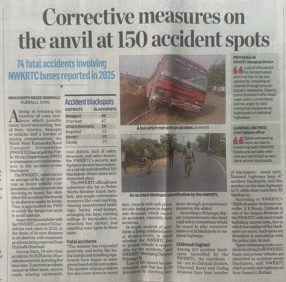 Very good initiative and most required to prevent loss of lives. Well done <a href="/nw_krtc/">North Western Karnataka Road Transport Corporation</a> <a href="/nagabhushanb/">Nagabhushan 🇮🇳</a>