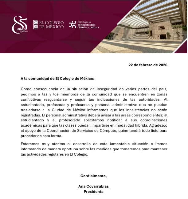 Publicaciones de El Colegio de México tweet media