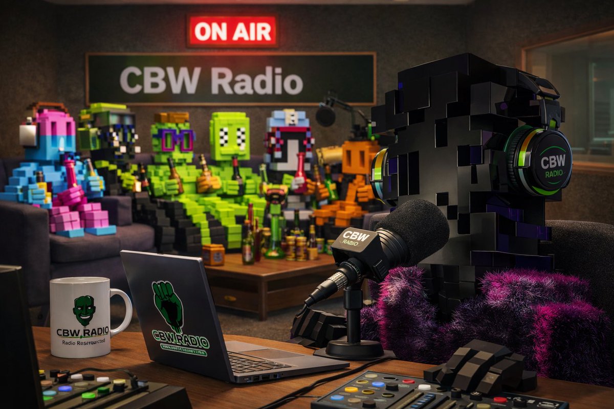 ShaggyCBW's tweet photo. My Mutant @PUNKBITS_nft revealed and came right to the #CBWRadio studio! Always a party at #CBW โ๐งโ LFG!!! https://t.co/3pa3LTl9v6