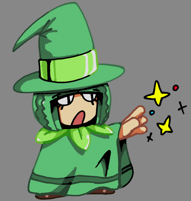 pranksterware's tweet photo. Happy birthday to @Vapolygon! I drew his character Juicy Lucy as a witch. https://t.co/cHkXmRAm1U