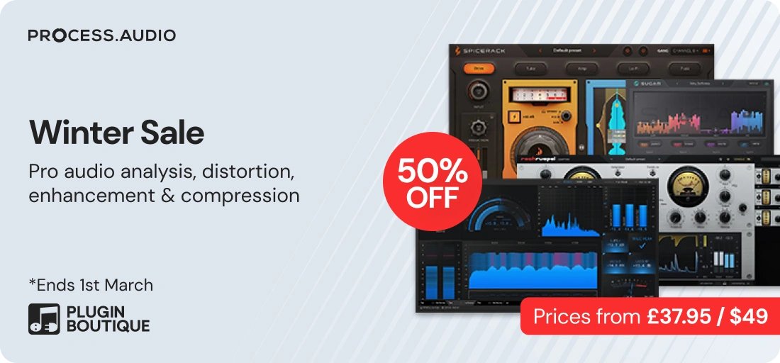 【PROCESSAUDIO Holiday Sale】
세일 기간: 3월 1일까지
할인율: 50% 할인
🛠️ PROCESSAUDIO: 전문가 현장에서 탄생한 실용적인 도구.
PROCESSAUDIO는 세계 최고 수준의 음악 제작 전문가들이 설립한 pureMix의 소프트웨어 부문입니다. 현장에서 진정으로 필요한 기능과 품질을 추구한 고정밀 오디오
