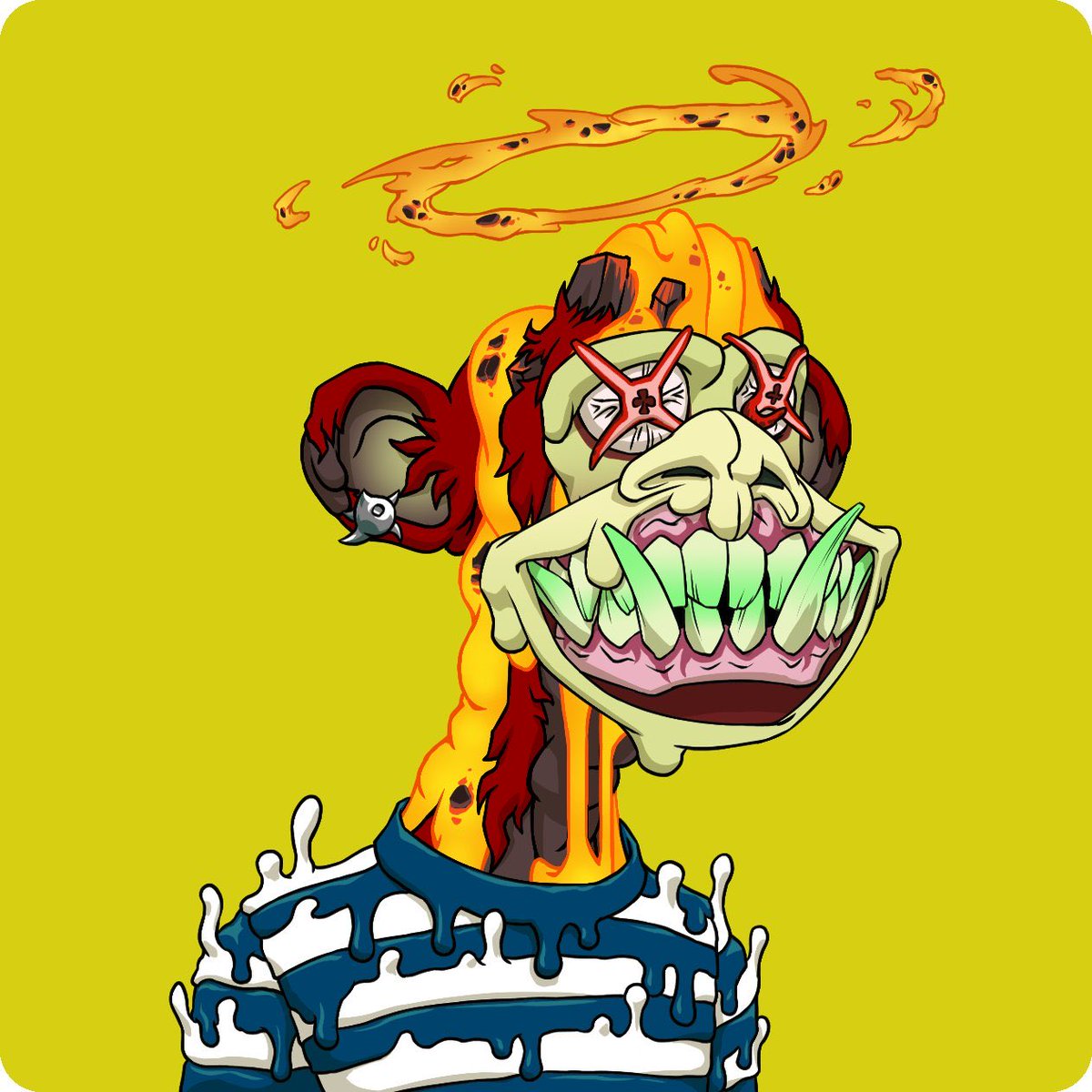 The more I look at this Mutant the happier I am that I grabbed him <a href="/BoredApeYC/">Bored Ape Yacht Club 🍌</a>