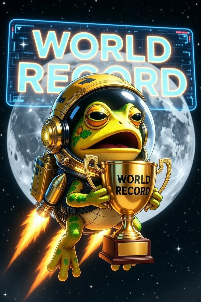 $Turbo gearing up. #TurboToadTokenWorldRecord