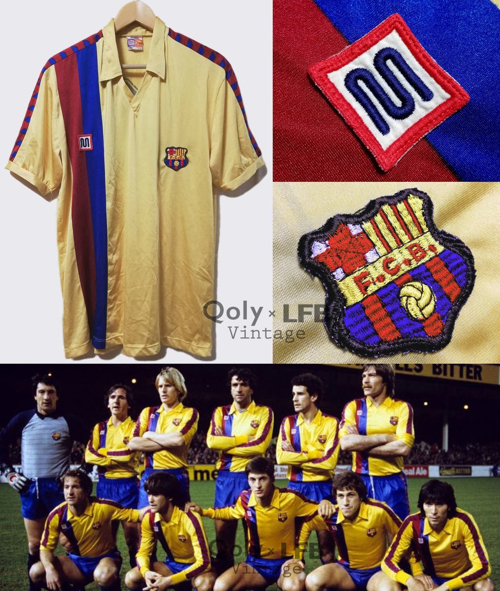 実着用/Match Worn】 🇪🇸バルセロナ 1981-82 Meyba アウェイ半袖