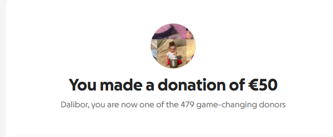 The Other one makes no Sense 

They have no real fees being donated

Lets Send this Super Hard

Another Donation done