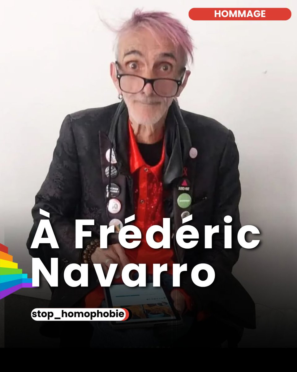 stop_homophobie's tweet photo. 🖤 Profondément attristé·e·s

Nous avons appris la disparition de Frédéric Navarro, ancien président d’@actupparis (2011‑2013) et voix déterminée pour les droits des personnes vivant avec le VIH. Il a notamment œuvré pour la levée de l’interdiction des soins funéraires pour les séropositif·ve·s.

En 2025, il a achevé la réalisation du Patchwork pour Christian, son compagnon. « Il n’a pas eu le temps de le voir déployé, nous le ferons pour lui », écrivent ses proches.

Merci Fred pour ton humanité, ta bienveillance et ton engagement. Tu resteras un repère pour toutes celles et ceux qui t’ont connu.

🔗 https://t.co/Rbh48xmHMb

#Hommage #FrédéricNavarro #VIH #ActUpParis #DroitsDesSéropositif·ve·s #PatchworkDesNoms #STOPHomophobie