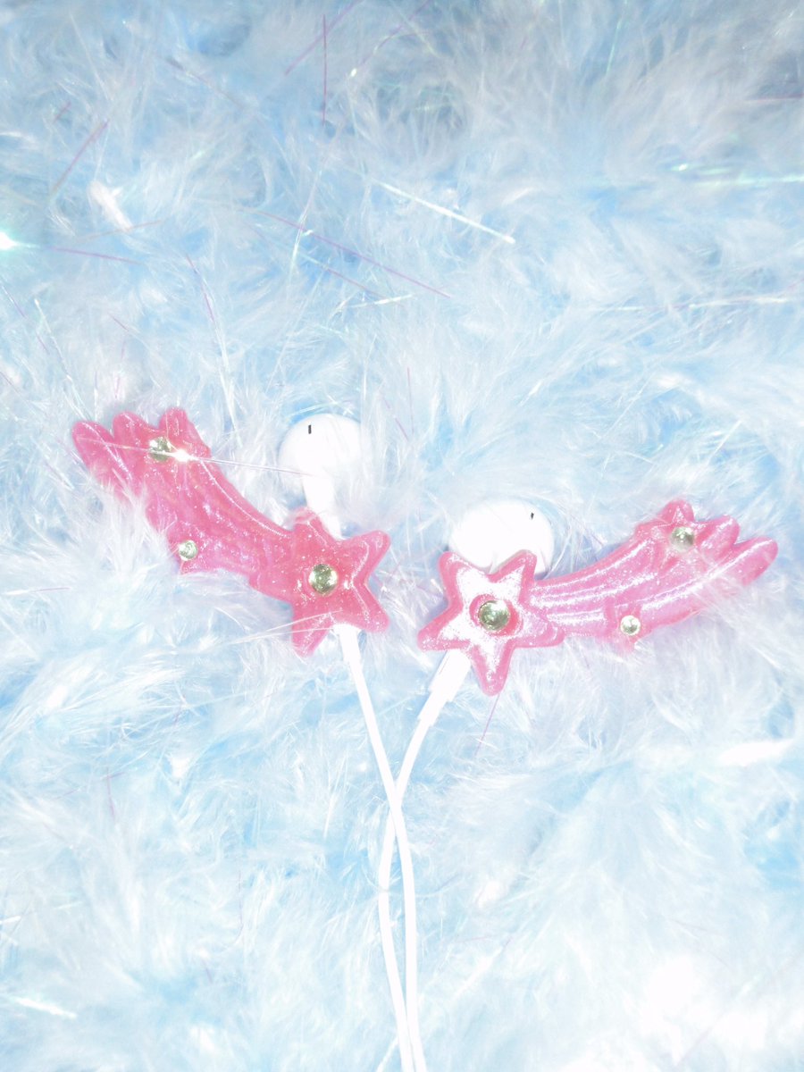 every___things's tweet photo. ☆彡 shooting star earphone attachment ☆彡 https://t.co/AGhhEsIwjX