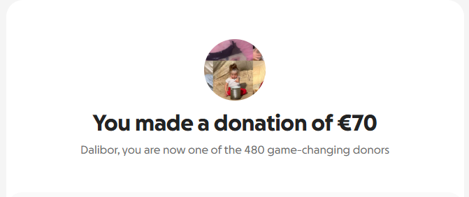 And Another one 

Thank you guys for this Opportunity also 

Feels amazing being to give back to someone less Fortunate than me

Appreciate it guys and lets keep sending it