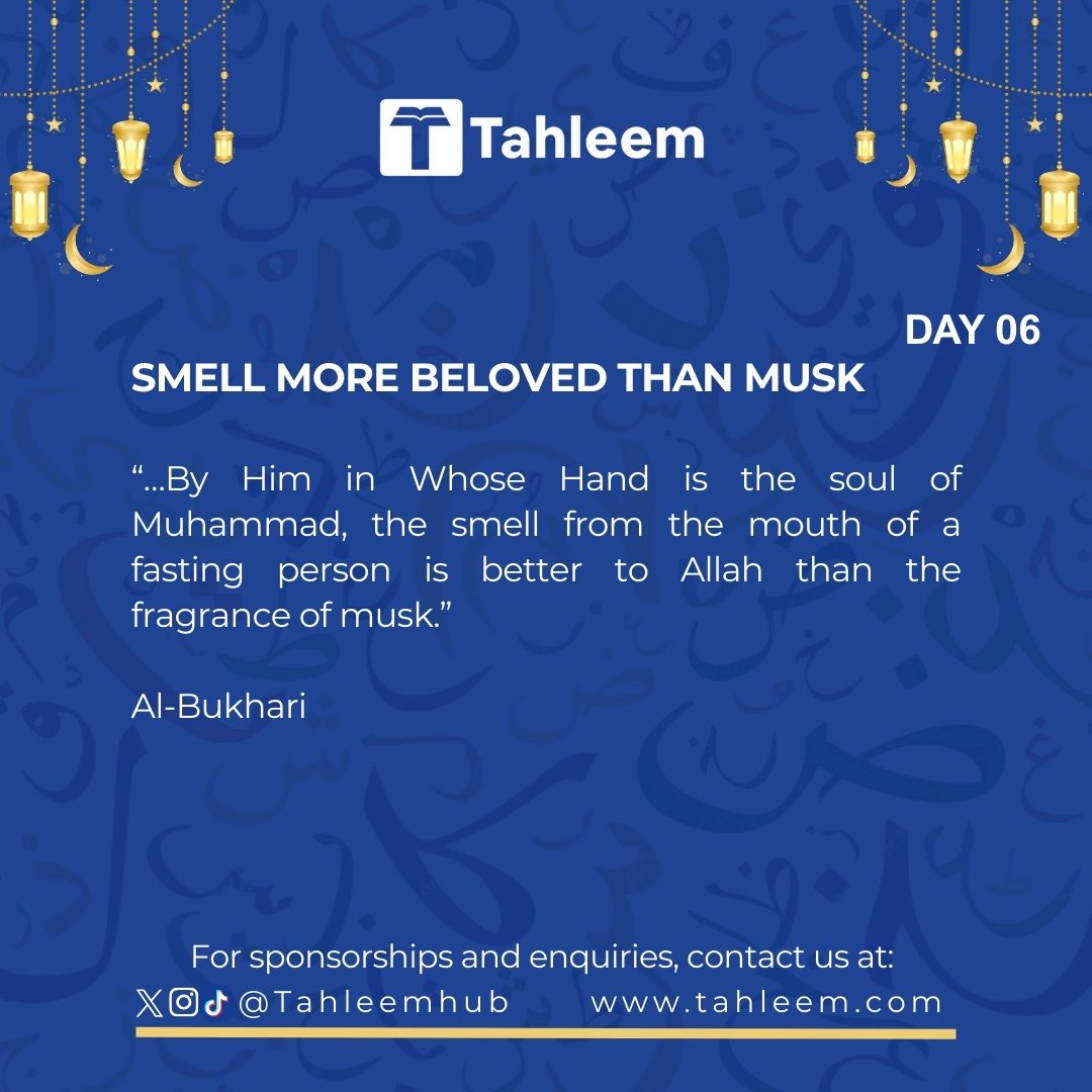Day 6 — Beloved to Allah

Even what seems unpleasant to people can be beloved to Allah. 🌹
He sees your sacrifice.

#Ramadan #Day06 #Tahleem