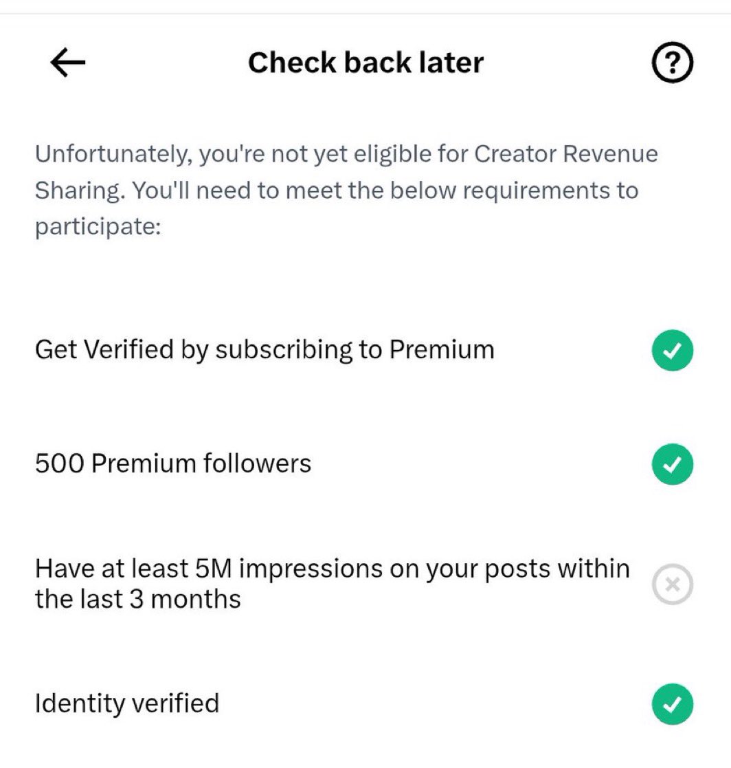 Mineyours_M_Y's tweet image. To qualify for creator revenue, I need 5M impressions.
That means #consistency.
That means #community.
That means YOU. 🔥 Please engage, #comment &amp;amp; #like. Follow for follow back 💯
