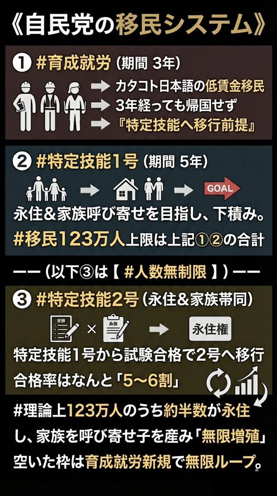 r230614_shin's tweet image. 日本を移民だらけにしたくない方は、
どうかこの画像を拡散してください。

自民党は「税金を使って日本全土に外国人の子供のための日本語学校を建てる」つもりです。全土に日本語学校を建てる次元で、日本を外国人だらけにするつもりなんです。