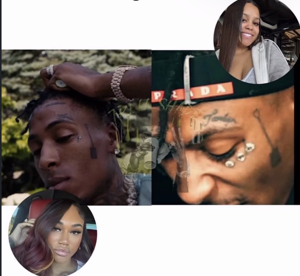 akzwhomatter's tweet image. NBA YoungBoy took his tattoo of Jania’s name and changed it to his current wife 'Jazlyn' 💍 💚