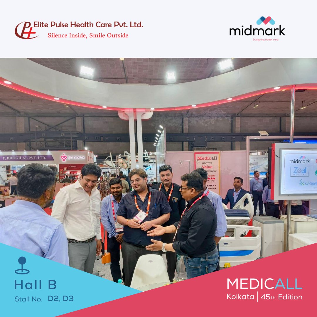 MidmarkIndia's tweet photo. 🚨 Last Day at #MedicallKolkata!

Don’t miss your chance to experience the future of patient care. Visit the Midmark &amp; Elite Pulse team for live demos of advanced motorized beds.

📍 Hall B, Stall D2, D3, Biswa Bangla Mela Prangon

#MidmarkIndia #HealthcareInnovation #LastChance https://t.co/sp6A8QfXdn