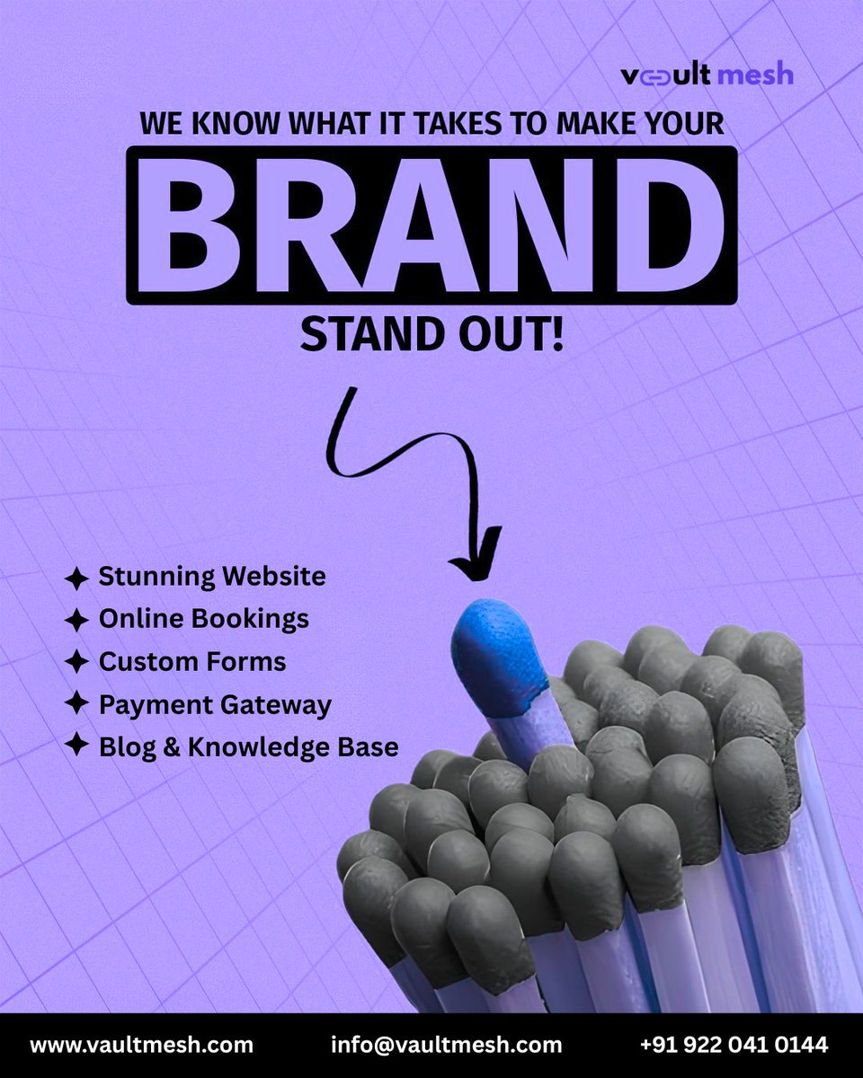 vaultmesh's tweet photo. Aaj shayad aapka business bheed ka hissa ho…
Par sahi digital spark milte hi wahi business BRAND ban kar stand out karta hai! 🔥
We know what it takes to make your BRAND STAND OUT!
📩 DM NOW for Demo
🌐 https://t.co/u6uJGBFffR
📞 +91 922 041 0144
#VaultMesh #DigitalGrowth https://t.co/OqNjvd0ol6