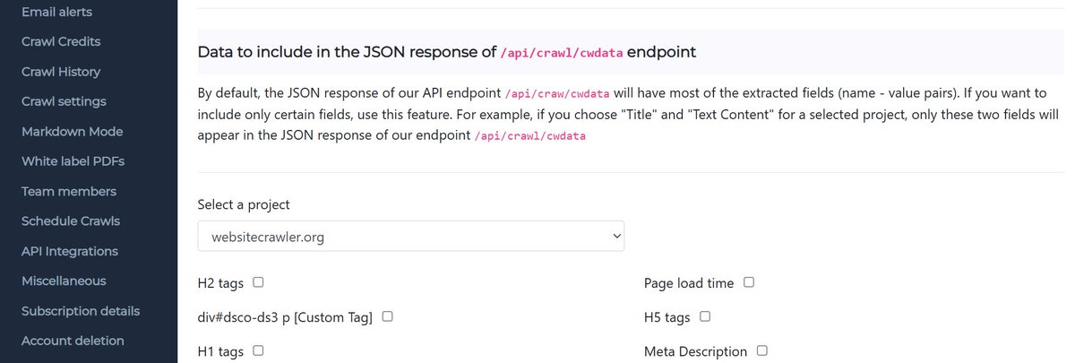 WebsiteCrawler8's tweet photo. Big upgrade just hit endpoint "/api/crawl/cwdata". You can now select **precisely** which data fields you want in the JSON response. Test it now : https://t.co/zV7xrrWe92

#API #DataExtraction #Crawling  #WebDevelopment #APIDesign #BackendDevelopment #DataScience #Automation https://t.co/GgGkKYBuXz