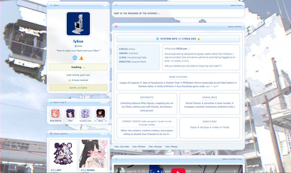 ⟢:\\ LYKSA 🌐⚠️ ﹕virus vtuber tweet media