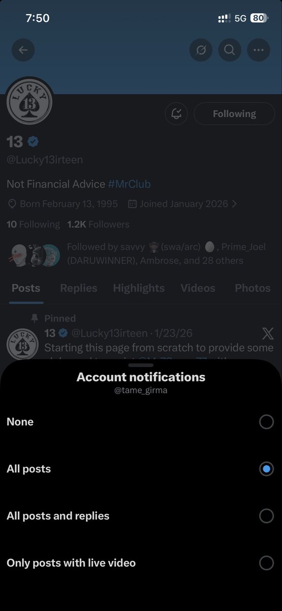 Mr7Seven77 @Lucky13irteen