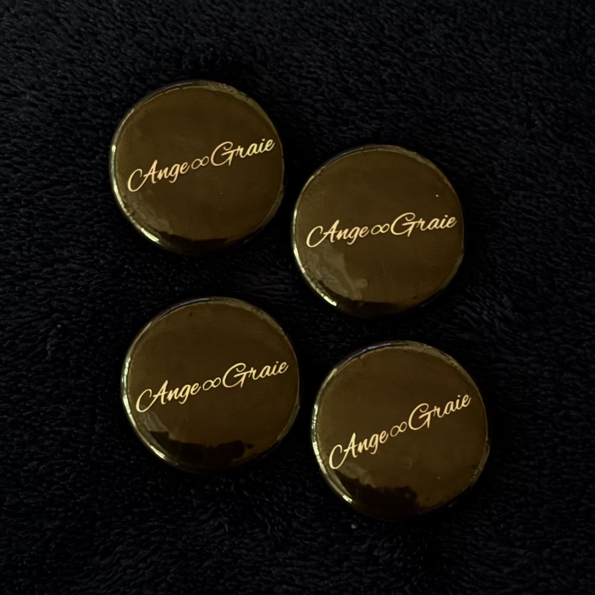 懐かしい缶バッジを入手した✨️ …アンジェグレイ📛