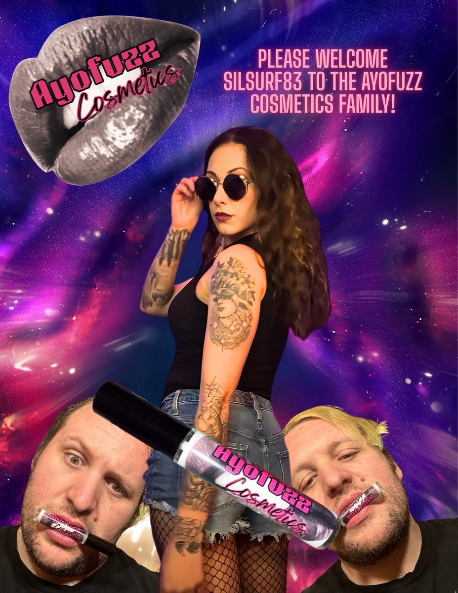 AyoFuzz's tweet photo. Please welcome @Silsurf83 to the Ayofuzz Cosmetics community and family!
@Silsurf83 brings action and sass to Ayofuzz Cosmetics. I'm happy to have you on board as a brand ambassador and one of my very first product testers. Peach Bliss rocks, and I'm thrilled to bring your signature creation to life! here's to slaying the runway, hunny! Oh gurl she done did that thing! period!
#smallbusiness #selfmade #GLOSSFOREVERYONE