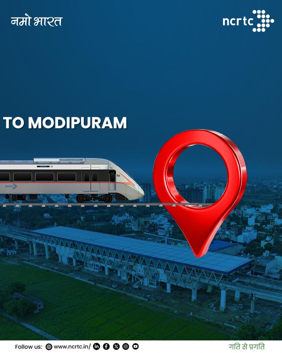 officialncrtc's tweet photo. The wait is officially over!

Namo Bharat is now fully operational from Sarai Kale Khan to Modipuram, covering the entire corridor to redefine commute.

Experience the future of regional transit- where world-class speed meets ultimate comfort. 
Whether it’s for work, study, or travel, the journey just got a whole lot faster!

Route: Sarai Kale Khan  to  Modipuram

#NamoBharat #NCRTC #Delhi2Meerut
@NamoBharatDelMT
