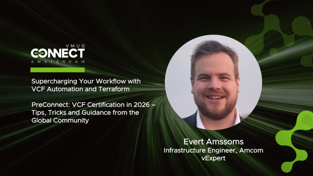 vcdx001's tweet photo. Join Evert Amssoms at #VMUGConnect Amsterdam https://t.co/nd5aEVfwZq https://t.co/z8axP6jY5D