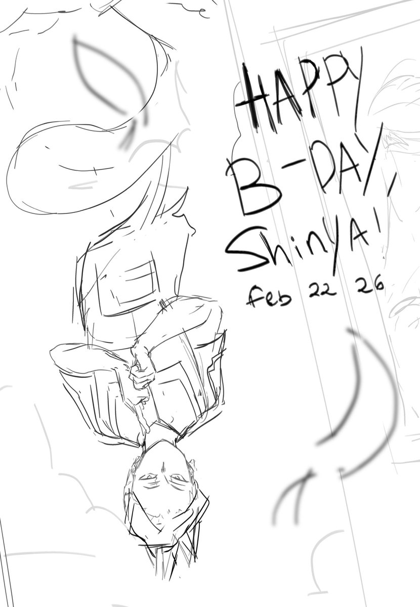 Edgej3n1st's tweet photo. WIP happy late birthdya my baby #edgeshot #shinyakamihara (theres jeanist if u squint) https://t.co/cZV1O47lpf