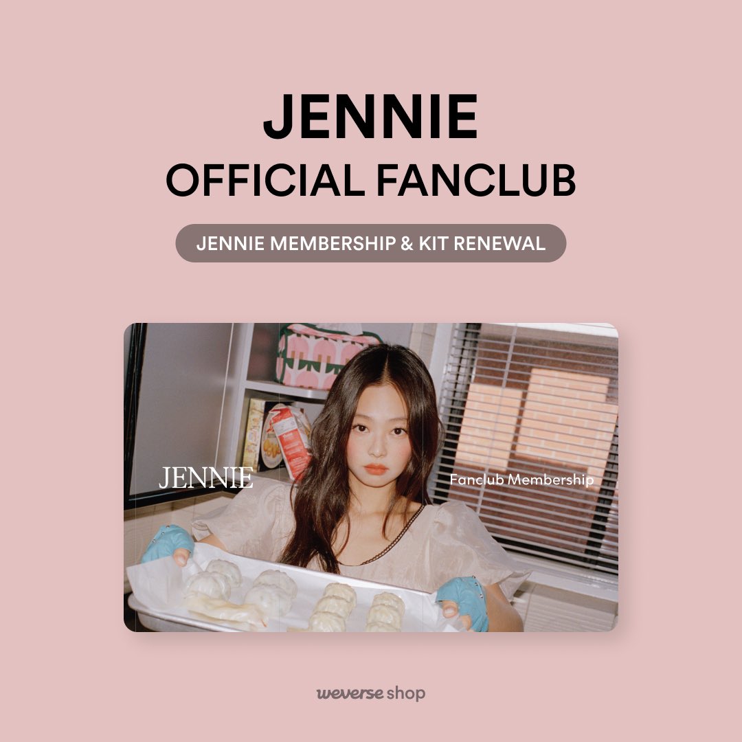 oddatelier's tweet image. JENNIE MEMBERSHIP &amp;amp; KIT
Renewal Open

🗓 2026.02.23 · 2PM (KST)

🔗 shop.weverse.io/ko/shop/KRW/ar…

#JENNIE #제니 #JENNIExWEVERSE #OA