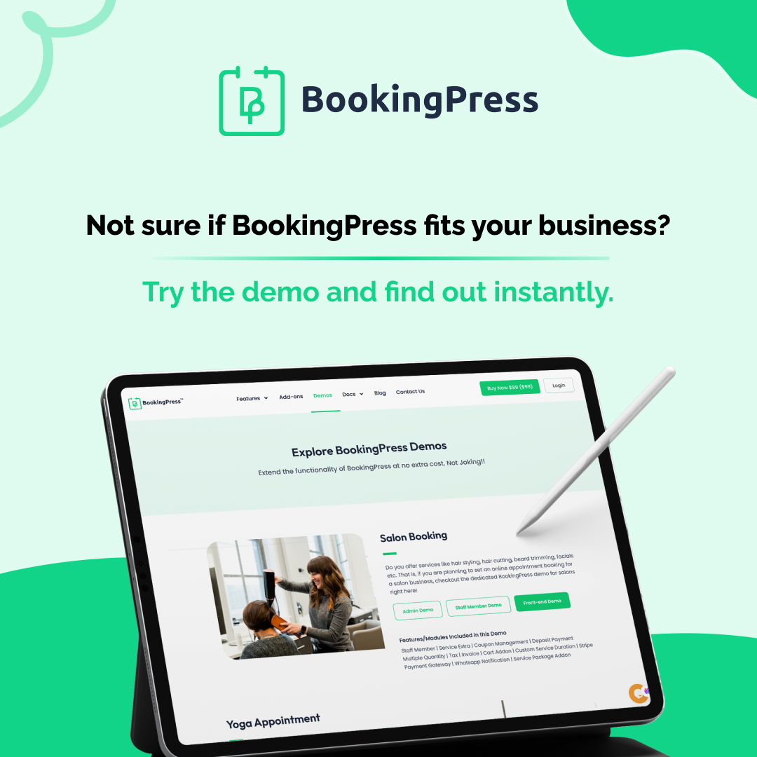 BookingPress Plugin tweet media