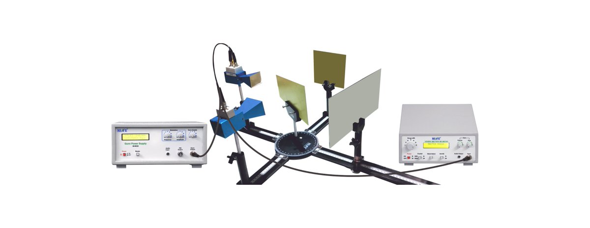 mineinstruments's tweet photo. MI-MOS2 Microwave Optics System is a useful training system for the Laboratories. #WaveProperties #Propagation #Reflection #Refraction #Polarization #Diffraction #Interference #Standingwaves #Interferometer #Mine #IIT #Microwaveopticssystem #MIMOS2 #VSWRMeter #Gunnpowersupply https://t.co/v2UjfFbOHO