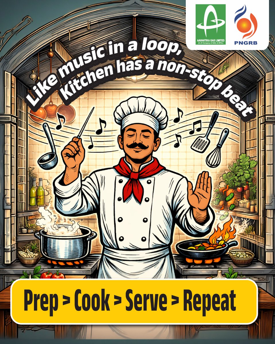 AavantikaGas's tweet image. Like music on loop 🎶
PNG keeps your kitchen in rhythm.
Non-stop flame. Non-stop prep. Non-stop life.
National PNG Drive 2.0
Har Ghar PNG, Har Gadi CNG
#aavantikagaslimited #KitchenGoals #PNGConnection #CleanEnergy #SmartLiving #NonStopCooking #EnergyThatFlows #ModernKitchen