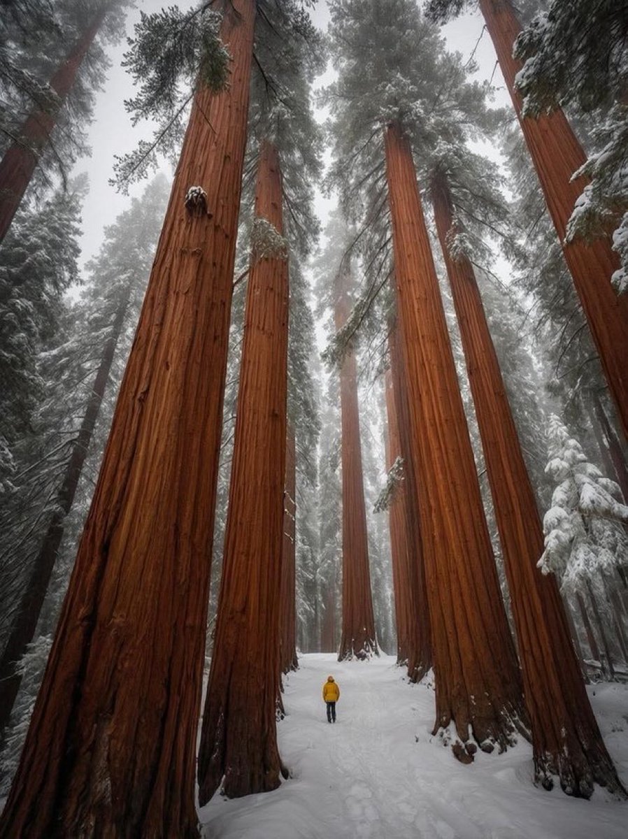 Amongst the giants ❄️🌲 #Sequoia
