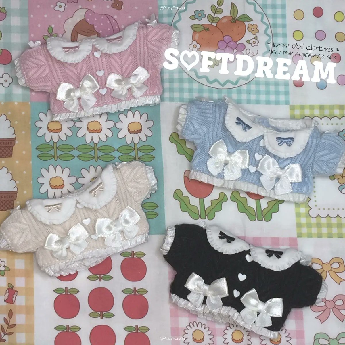 PlucyForyou's tweet photo. 〔Plucy𝝑𝝔〕 10cm SoftDream │ 10cm 소프트드림 │ 10cm ソフトドリーム
RT+ follow=1분께 의상 1종 선물!

ソフトドリーム 소프트드림 무속성 10cm 재고폼
🗓️ 02.24.  ~

폰디 약속폼🔗https://t.co/pZARmiI3YF

소량 재고만 준비되어있습니다! 자세한 내용은 폼 내부를 참고해주세요!

𝛝𝟈 #솜인덕장터 #솜솜옷장터 #무솜인덕장터 #플루시Plucy 𝛝𝟈
