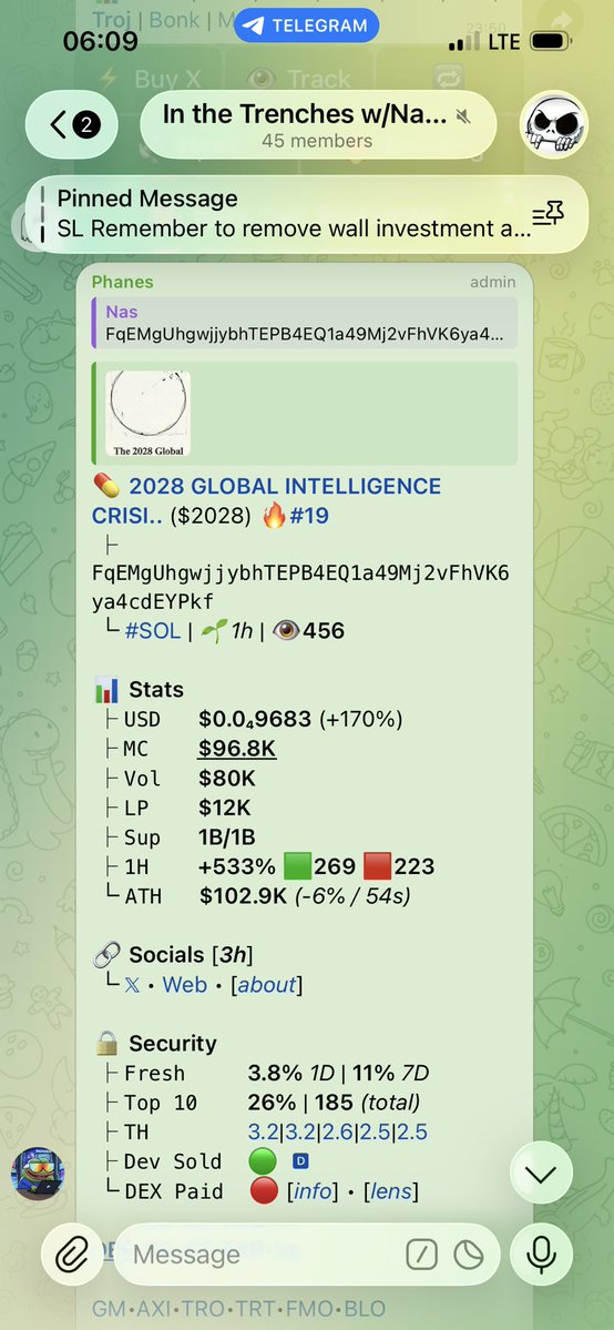 for_futurenas's tweet image. 2.3X 🔥 GAINS ON CRYPTO RN?😱💥  
 #2028 boutta make u RICH 🚀  

FqEMgUhgwjjybhTEPB4EQ1a49Mj2vFhVK6ya4cdEYPkf

Banks HATE this trick 😤  
They’ll NEVER leak this sauce  

Only in my PRIVATE grp 🔥  
Unlimited early alpha calls DAILY  

DM ME NOW b4 spots close!! ⏰