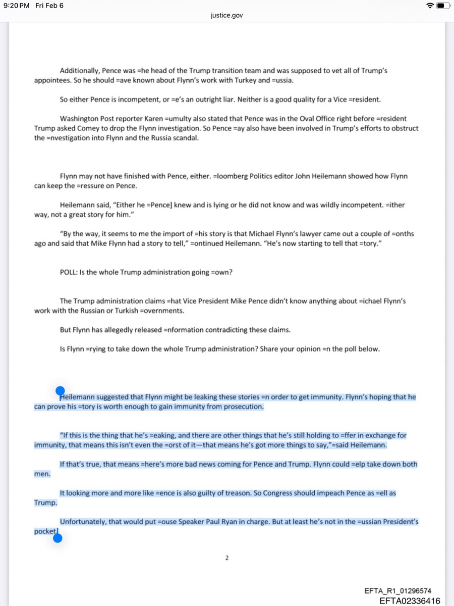 MrsCsCookies's tweet image. .@GenFlynn was trying to take down BOTH .@Mike_Pence &amp;amp; .@realDonaldTrump 

“If that's true, that means =here's more bad news coming for Pence and Trump. Flynn could =elp take down both
men.”

#OperationClassified
#DigitalSoldiers™️