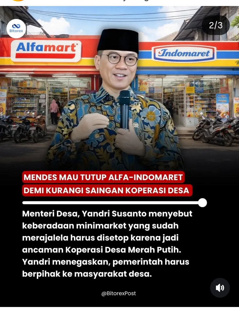 DPR menyetujui usulan penutupan Indomaret dan Alfamart oleh menteri desa....
Pejabat kita ternyata gak ada yang waras.....
😡😡😡