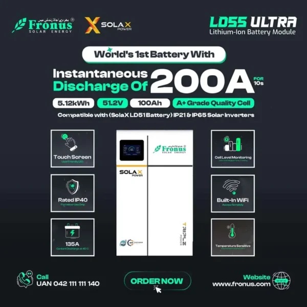 SunTechMall's tweet image. Solax power 48V 100A 5.12kwh LD55 Ultra battery bank 

Shop Now: suntechmall.com/solax-power-48… 

Solax lithium battery
Relaiable for Home/office
All Pakistan Delivery

#suntech #solaxlithium #solax48vlithium #solaxpowerbank