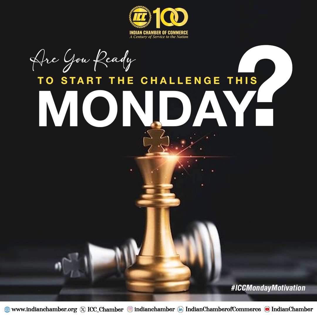 ICC_Chamber's tweet image. Every Monday is a move on the board. 

This week, lead with strategy. Act with intent. Win with purpose.

#ICCMondayMotivation #LeadershipMatters #StrategicThinking #BusinessLeaders #IndianChamberOfCommerce

@KeshavBhajanka I @BrijBhushanAg I @rajeevstyagi