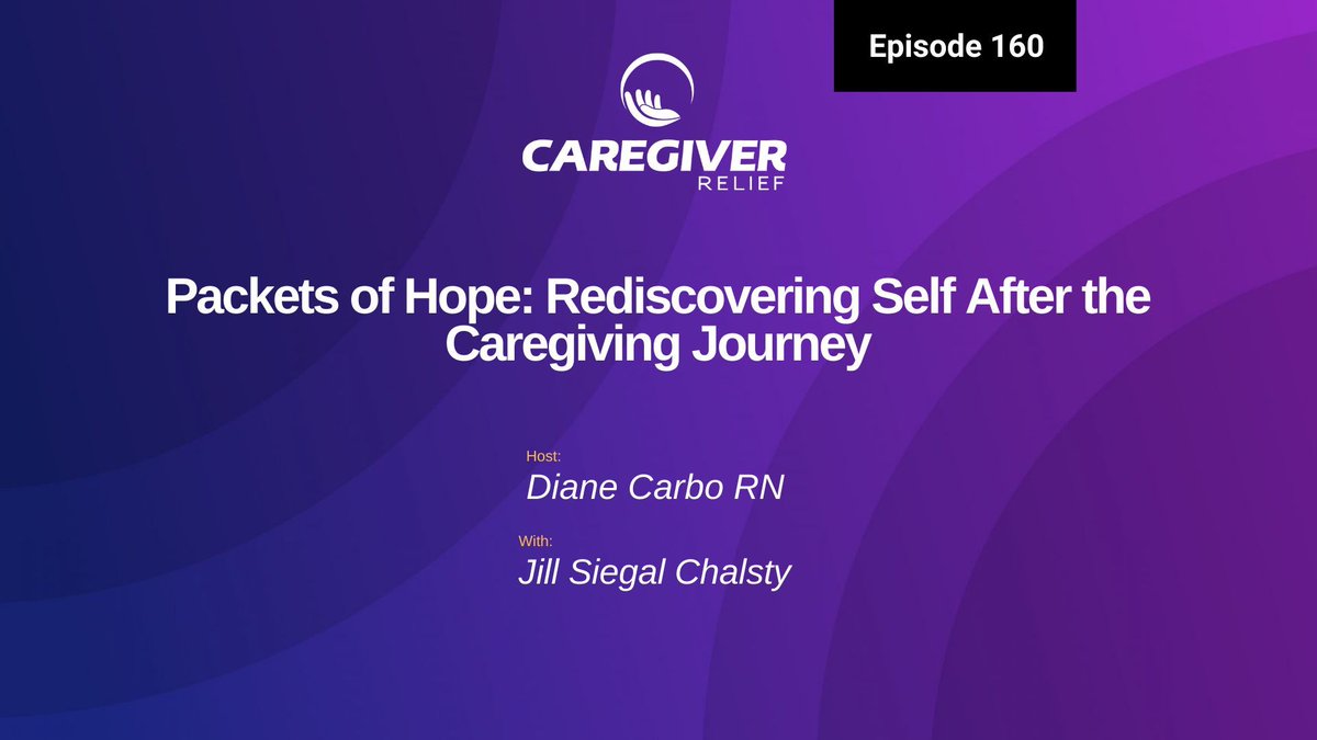 ✨New Episode Alert🎙️ 

In our latest episode, Jill Siegal Chalsty joins Diane Carbo, RN to discuss the "identity collapse" many experience after years of selfless service. Jill shares her raw journey of rediscovering hope while navigating the loss of her husband and her own