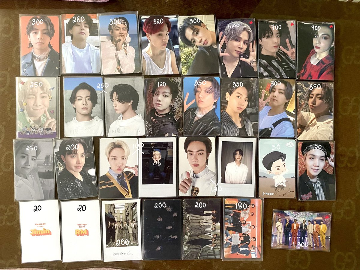 easyquisitejk's tweet photo. WTS LFB BTS PH

🚨 BTS PHOTOCARDS QUITTING SALE 

— prio PAYO / can do DOP
— photocards with red * are negotiable
— all in mint condition
— MOP: GCash / BPI bank transfer
— MOD: SDD (Grab/Lalamove) or shipping via J&amp;T
— loc: QC

DM or reply if interested 💜 https://t.co/ecIcBm7yvD