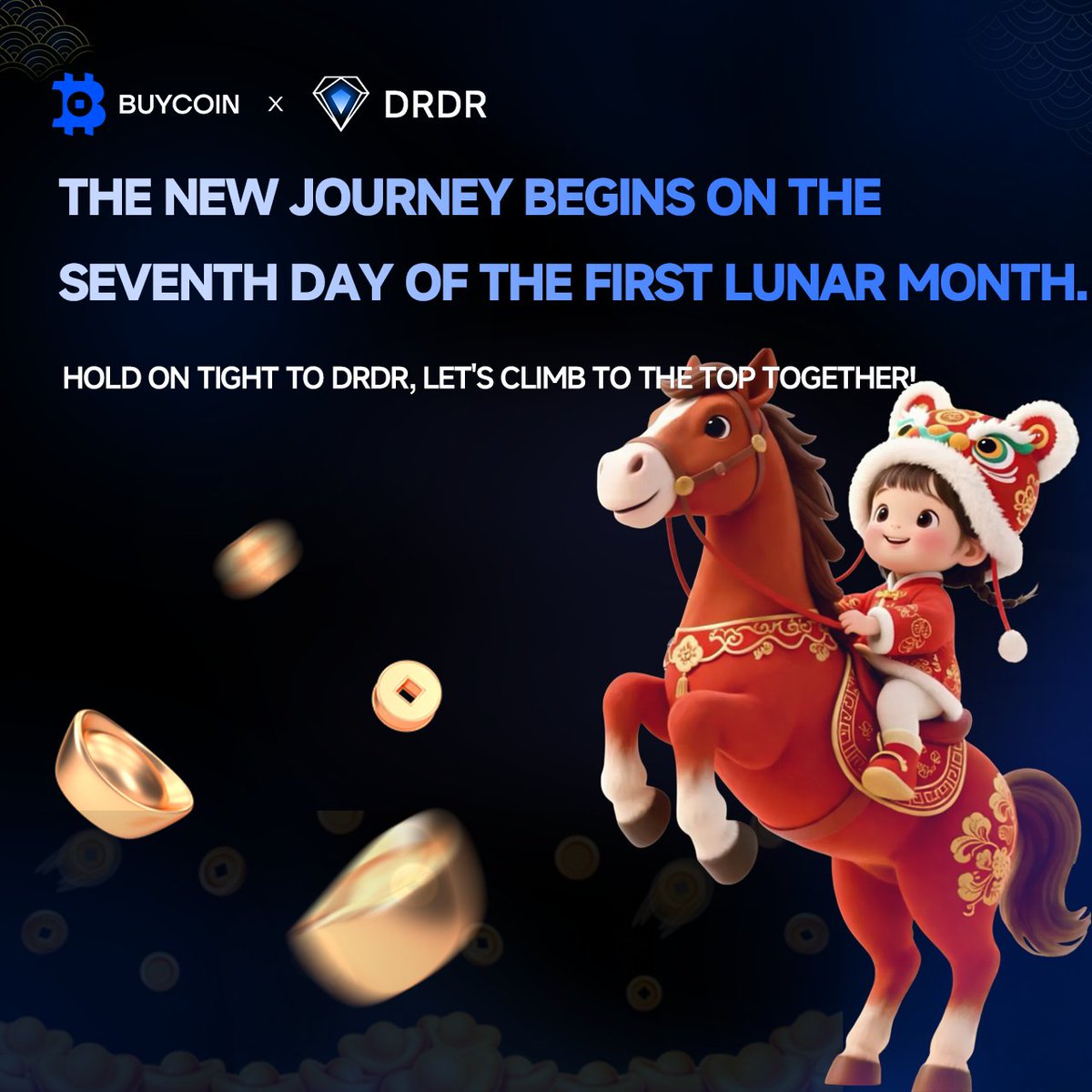 DRDR_4200's tweet photo. 7th Day of Lunar New Year • New Journey Begins

Markets open, bullish start ahead.
$DRDR diamond consensus, deflation empowers all year 

Continuous burning drives value higher 
Sprint hard in the Year of the Horse, ride the wealth wave 

Hold $DRDR tight and reach the top together! 🚀

#DRDR #YearOfTheHorse #CryptoWealth