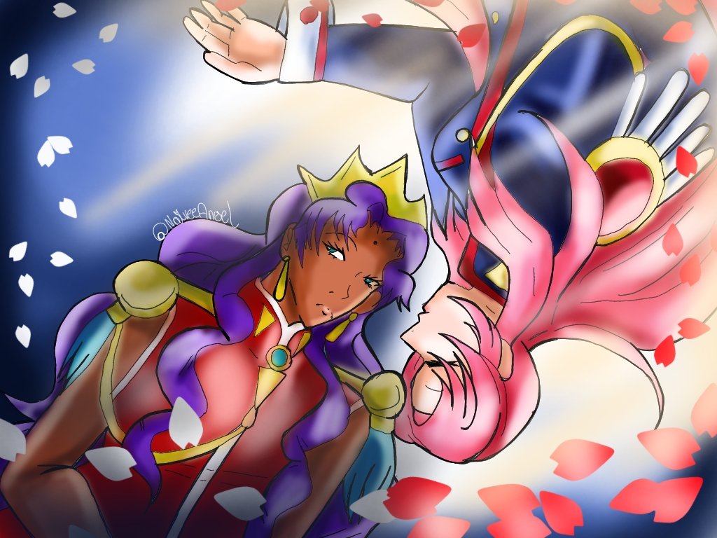NaiveeAngel's tweet photo. The witch and the princess
#revolutionarygirlutena #utena #anthy #fanart #anime https://t.co/a5daCzmNci