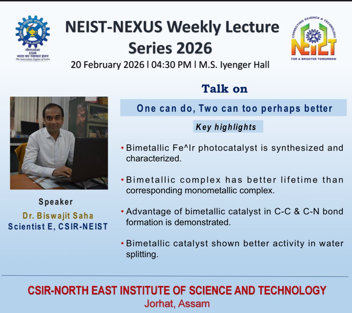 CSIR-NEIST tweet media
