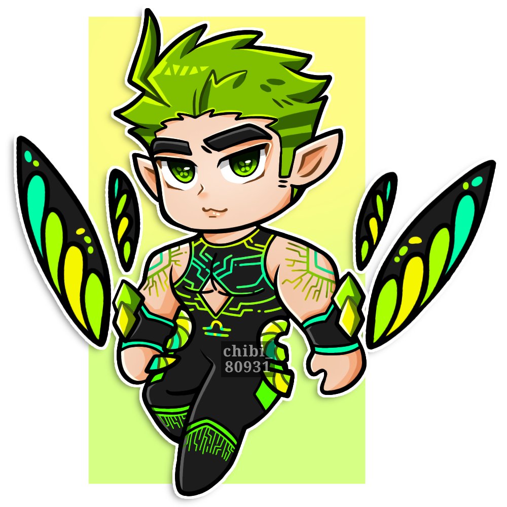 Chibi oc: Butterfly 🦋🦋🦋 
#chibi #oc #bara
